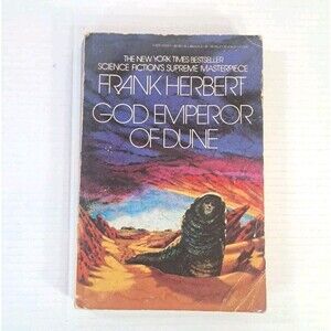 God Emperor of Dune Frank Herbert 1982 Berkley First Trade Paperback Vtg Sci-Fi